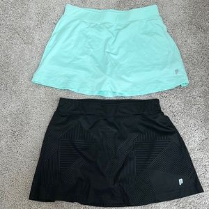 2 prince tennis skorts